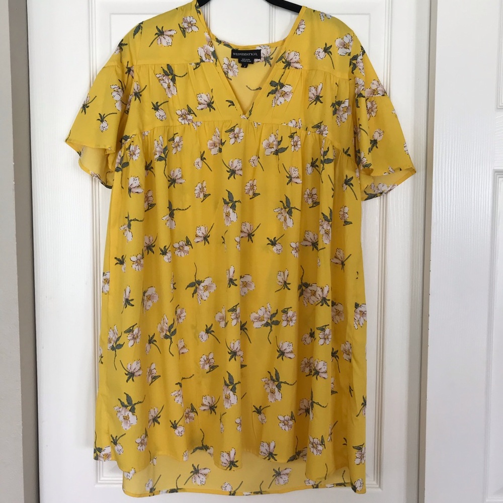 ASOS Yellow Floral Dress